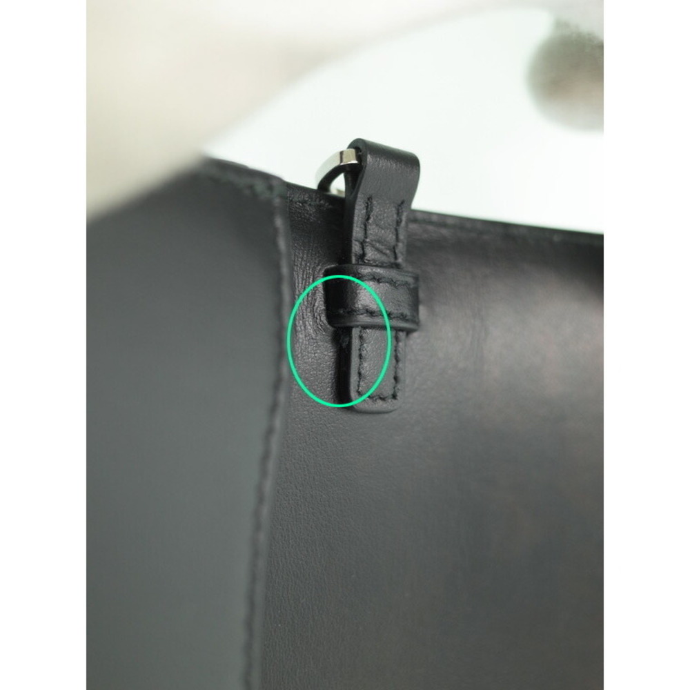 Prada Nylon Leather Shoulder Bag Crossover Flap Black - Picture 9 of 9